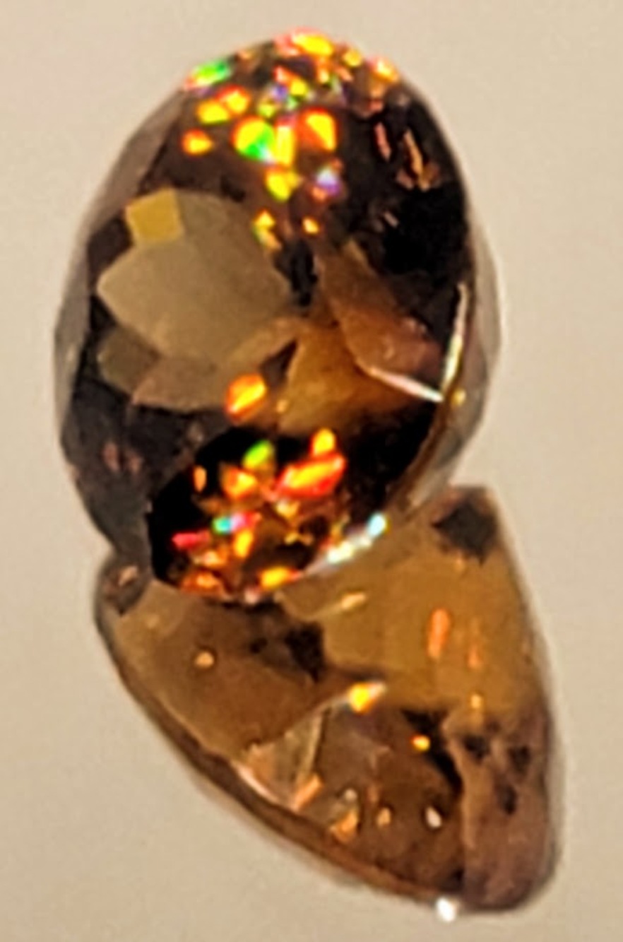 10+ Carat Flawless Round Honey Zircon!!
